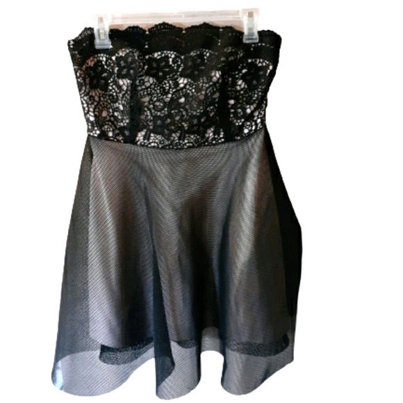 Powder pink/black mini dress - Picture 1 of 1